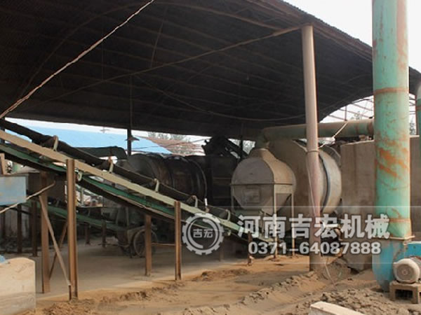 三回程石英砂烘干機生產現(xiàn)場